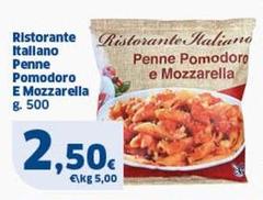 Ristorante Italiano -  Penne Pomodoro E Mozzarella