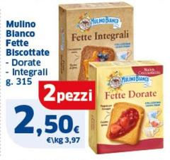 Mulino Bianco - Fette Biscottate Dorate