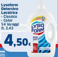Lysoform - Detersivo Lavatrice