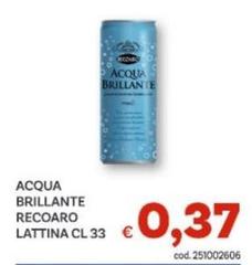 Recoaro - Acqua Brillante  Lattina