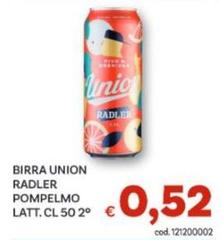 Radler - Birra Union  Pompelmo