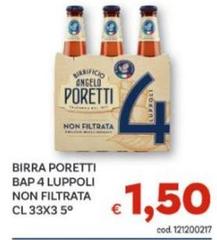 Angelo poretti - Birra Poretti Bap 4 Luppoli Non Filtrata