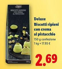 Deluxe - Biscotti Ripieni Con Crema Al Pistacchio