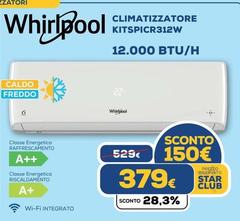 Whirlpool - Climatizzatore Kitspicr312w 12000 Btu/h