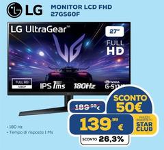 LG - Monitor Fhd 27gs60f