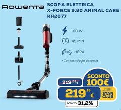 Rowenta - Scopa Elettrica X-Force 9.60 Animal Care RH2077