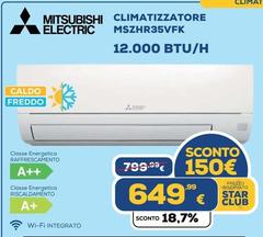 Mitsubishi - Climatizzatore MSZHR35VFK