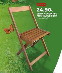 Sedia Acacia FSC Pieghevole