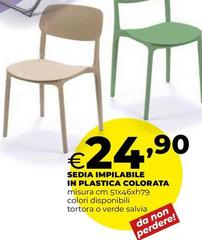 Sedia Impilabile In Plastica Colorata