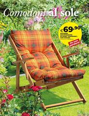 Poltrona Multiposizione In Legno ''Comodona'' Con Cuscino