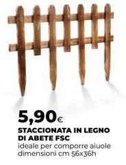 Staccionata In Legno Di Abete Fsc