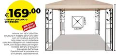 Gazebo Quadrato Con Decori
