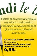 Paletti Solari Da Giardino