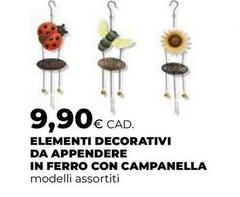 Elementi Decorativi Da Appendere In Ferro Con Campanella