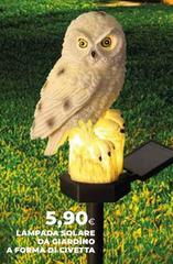 Lampada Solare Da Giardino A Forma Di Civetta