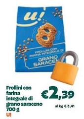 U! - Frollini Con Farina Integrale Di Grano Saraceno