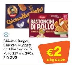 Findus - Chicken Burger, Chicken Nuggets O 10 Bastoncini Di Pollo