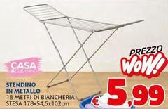 Casa - Stendino In Metallo 18 Metri Di Biancheria