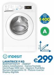 Indesit - Lavatrice 9 Kg BWE91497XWVIT