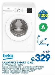 Beko - Lavatrice Smart 10 Kg BMWU31021W