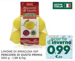 Primia - Limone Di Siracusa IGP Percorsi Di Gusto