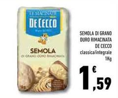 De Cecco - Semola Di Grano Duro Rimacinata