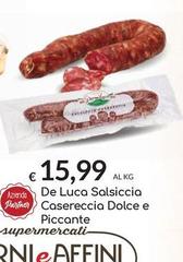 De Luca -  Salsiccia Casereccia Dolce E Picconte 
