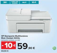 HP - Stampante Multifunzione Mod. Deskjet 4222e