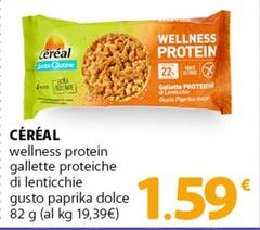 Cereal bio - Wellness Protein Gallette Proteiche Di Lenticchie Gusto Paprika Dolce