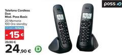 Telefono Cordless Duo Mod. Pass Basic