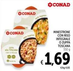 Conad - Minestrone Con Riso Integrale O Zuppa Toscana