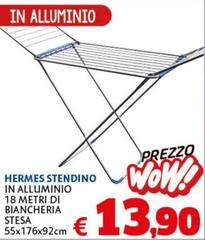 Wow! - Hermes Stendino In Alluminio 18 Metri Di Biancheria