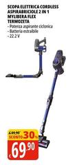 Termozeta - Scopa Eletrica Cordless Aspiroabrciole 2 In 1 Mylibera Flex