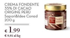 Cucina e Sapori - Crema Fondente 35% Di Cacao Origine Perú