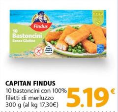 Findus - 10 Bastoncini Con 100% Filetti Di Merluzzo
