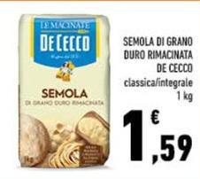 De Cecco - Semola Di Grano Duro Rimacinata