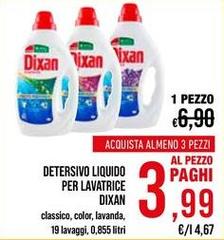 Dixan - Detersivo Liquido Per Lavatrice