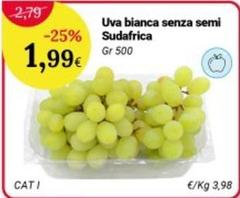 Semi - Uva Bianca Senza  Sudafrica