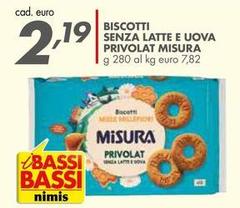 Misura - Biscotti Senza Latte E Uova Privolat
