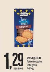 Pasquier - Fette Tostate Integrali