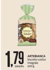 Artebianca - Biscotto Rustico Integrale