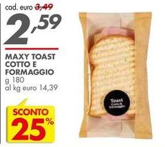 Maxy Toast Cotto E Formaggio