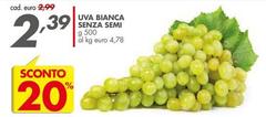 Semi - Uva Bianca Senza