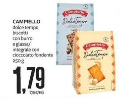 Campiello - Dolce Tempo Biscotti Con Burro E Glassa/Integrale Con Cioccolato Fondente