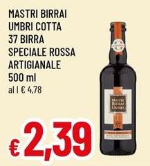 Mastri birrai umbri - Umbri Cotta Birra Speciale Rossa Artigianale