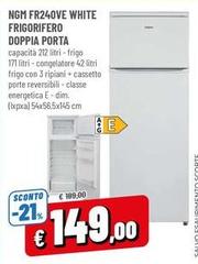 Ngm - FR240VE White Frigorifero Doppia Porta