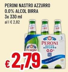 Peroni - Nastro Azzurro 0.0% Alcol Birra