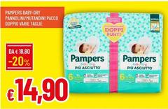 Pampers - Baby Dry Pannolini Mutandini Pacco Doppio