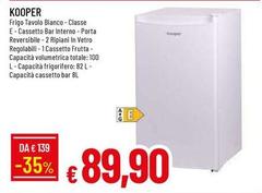 Kooper - Frigo Tavolo Bianco