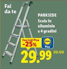 Parkside - Scala In Alluminio A 4 Gradini